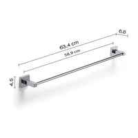 Portasalviette a muro 60 cm Gedy in acciaio cromato | Olimpo