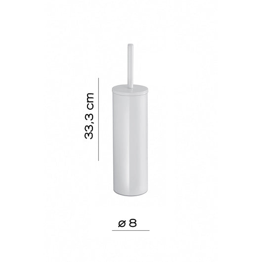 Portascopino Gedy in acciaio bianco | Genziana