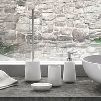 Portascopino bagno bianco Gedy serie Marika in ceramica