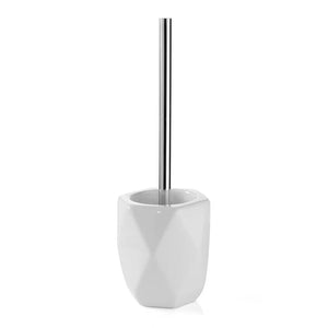 Portascopino bagno d'appoggio bianco Gedy serie Dalia in ceramica