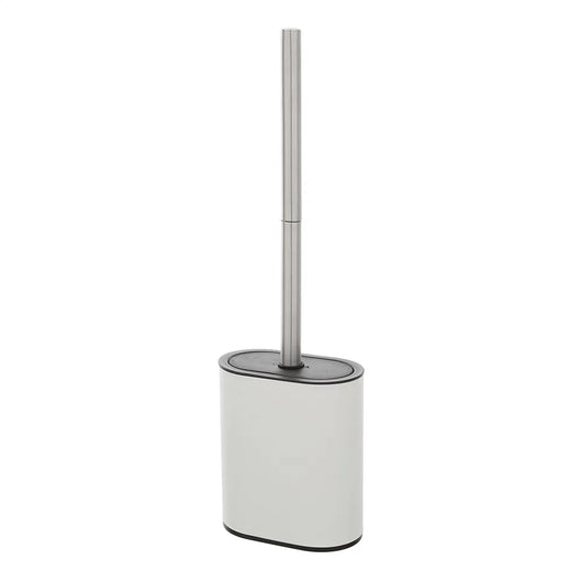 Portascopino bianco a parete o in appoggio con spatola in silicone