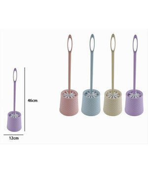 Portascopino Colorato Intreccio Rigato Per Bagno Wc Toilette Con Scopino 87268         