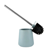 Portascopino wc in ceramica da appoggio linea Sidney turchese pastello