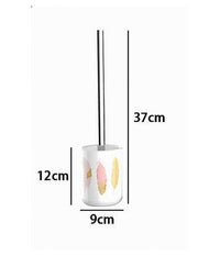 Portascopino Porta Scopino Bagno Wc Toilette Con Piume Con Scopino Completo 69796         