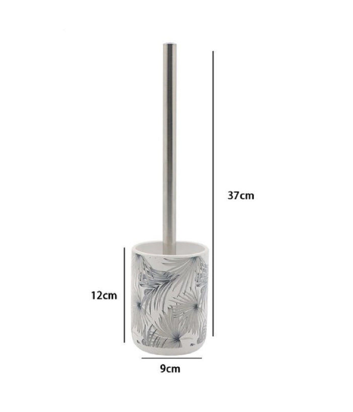 Portascopino Porta Scopino Bagno Wc Toilette Con Stampa Tropicale Completo 87066         