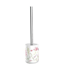 Portascopino Porta Scopino Bagno Wc Toilette Fiori Con Scopino Completo 69920         