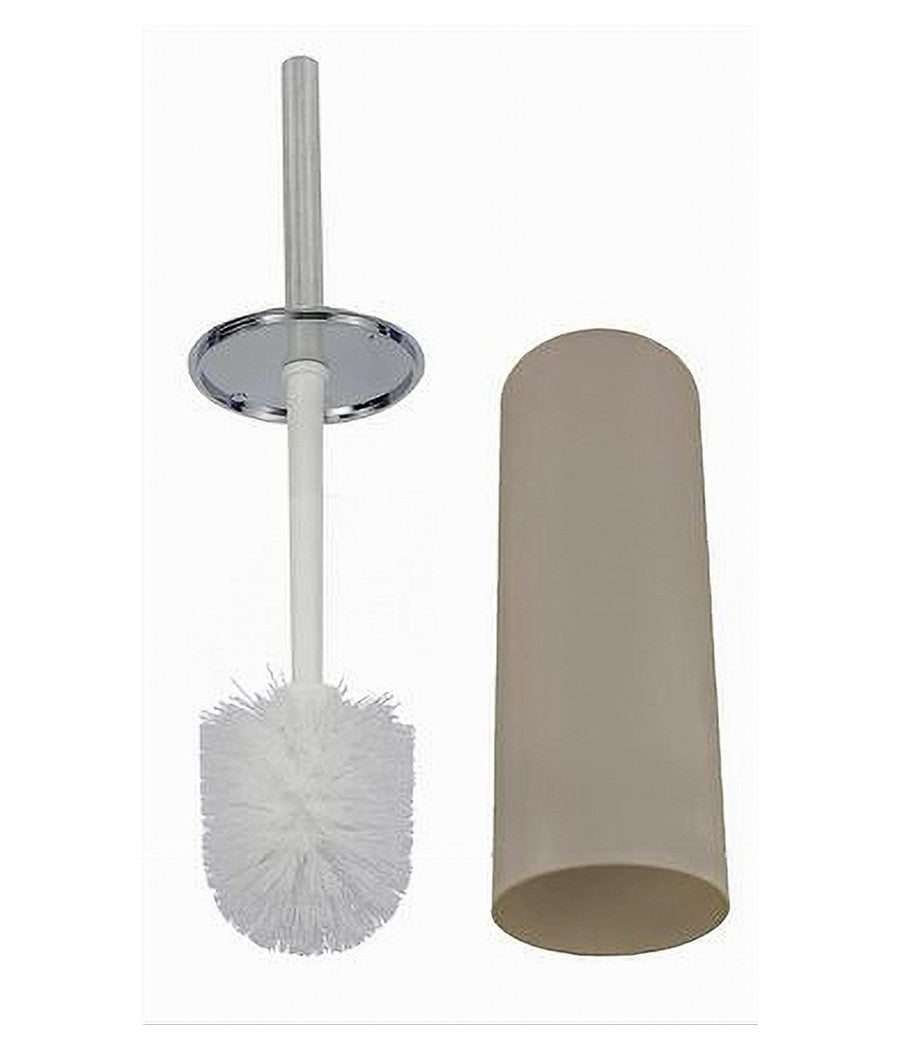 Portascopino Porta Scopino Con Scopettino Wc Bagno Water Tortora Silver 69482         