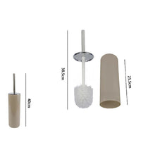 Portascopino Porta Scopino Con Scopettino Wc Bagno Water Tortora Silver 69482         