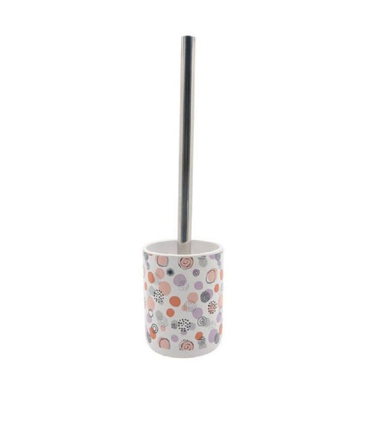 Portascopino Porta Scopino Per Bagno Wc Toilette Sfere Astratte Completo 87080         