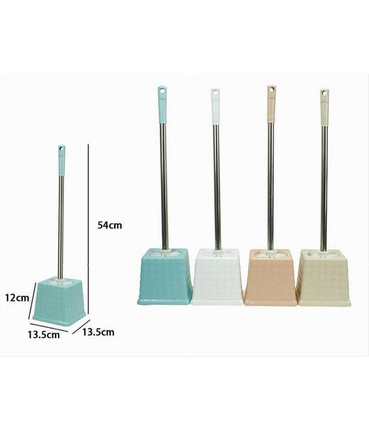 Portascopino Quadrato Colorato Lavorato Per Bagno Wc Toilette Con Scopino 79467         