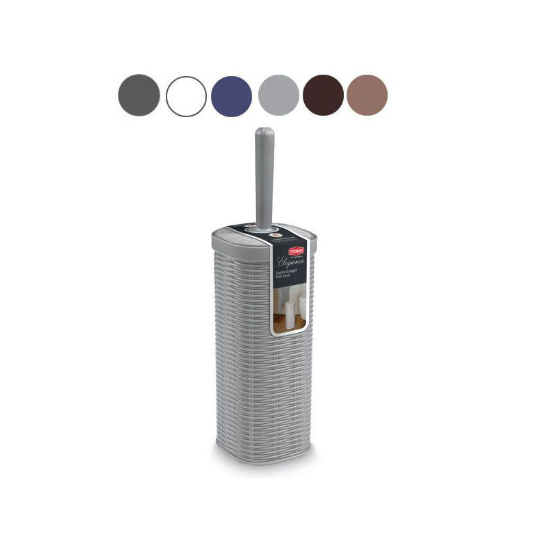 Portascopino Wc Elegance Grigio H 40 Stefanpl