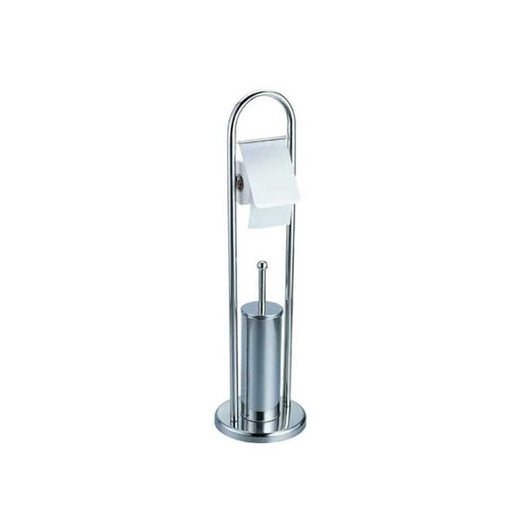 Portascopino Wc+Portarot. Acqua Inox Aglaia 03737