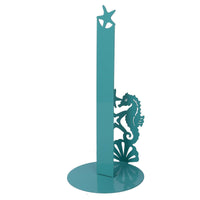 Portascottex metallo cavalluccio verde acqua tondo cm ø15h33