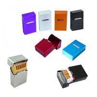 Trade Shop - Portasigarette In Alluminio Porta Pacchetto Sigarette Chiusura Magnetica Scatto -