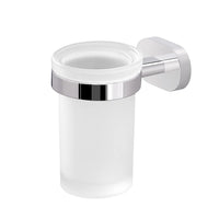 Portaspazzolini bagno a muro in acciaio inox e vetro Gedy serie Bernina