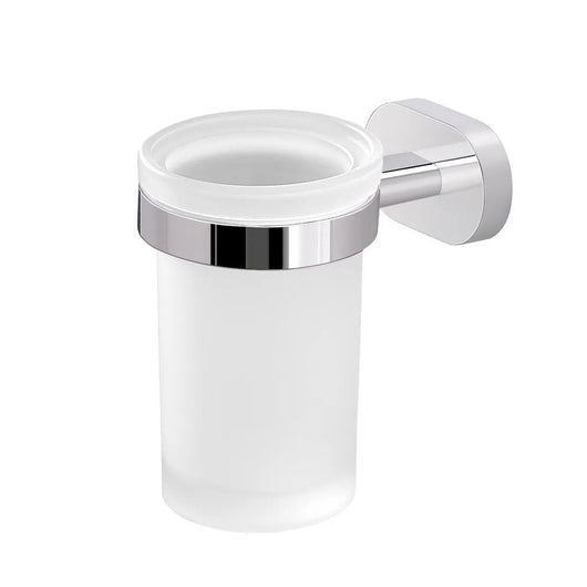 Portaspazzolini bagno a muro in acciaio inox e vetro Gedy serie Bernina