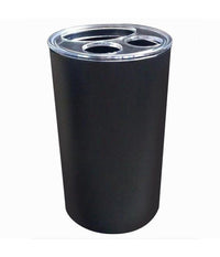 Portaspazzolini Bicchiere Dentifricio Accessori Arredo Bagno Nero A 3 Fori 79194         