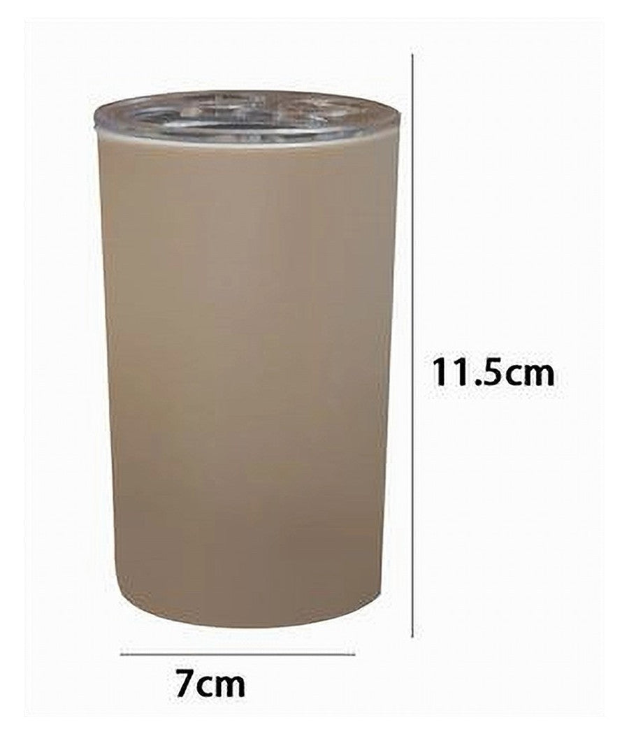 Portaspazzolini Bicchiere Dentifricio Accessori Arredo Bagno Tortora 3 Fori 79190         