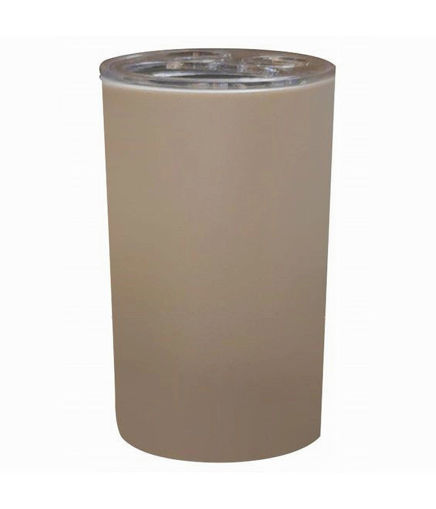 Portaspazzolini Bicchiere Dentifricio Accessori Arredo Bagno Tortora 3 Fori 79190         