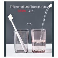 Trade Shop - Portaspazzolino Adesivo Multifunzione Organizer Per Spazzolino Denti Con 4 Tazze + 4 Slot -