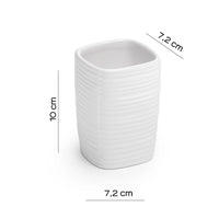 Portaspazzolino Gedy in ceramica bianca | Kelly