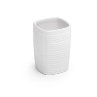 Portaspazzolino Gedy in ceramica bianca | Kelly