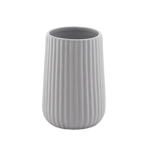 Portaspazzolino Gedy in ceramica grigia | Marika