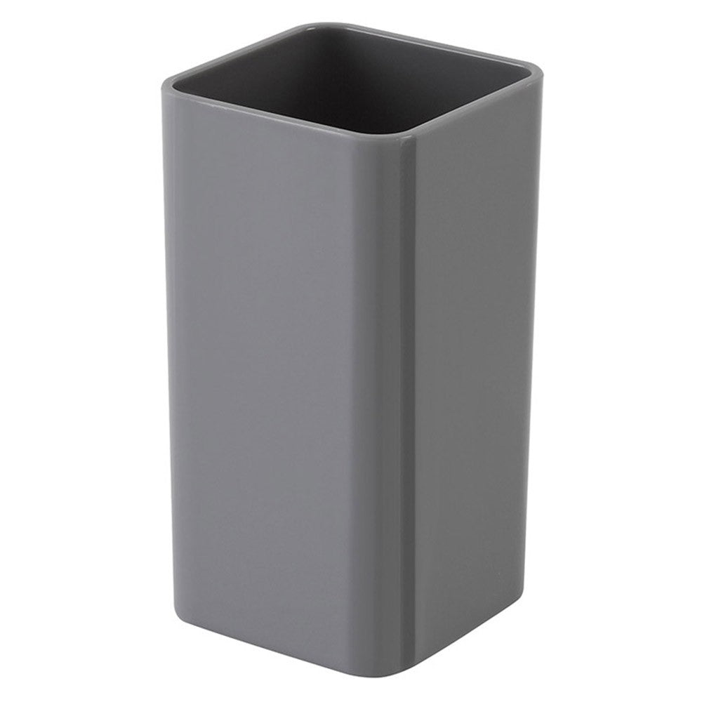 Portaspazzolino Grigio da Appoggio per Bagno Moderno Star