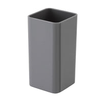 Portaspazzolino Grigio da Appoggio per Bagno Moderno Star