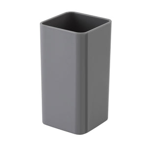 Portaspazzolino Grigio da Appoggio per Bagno Moderno Star