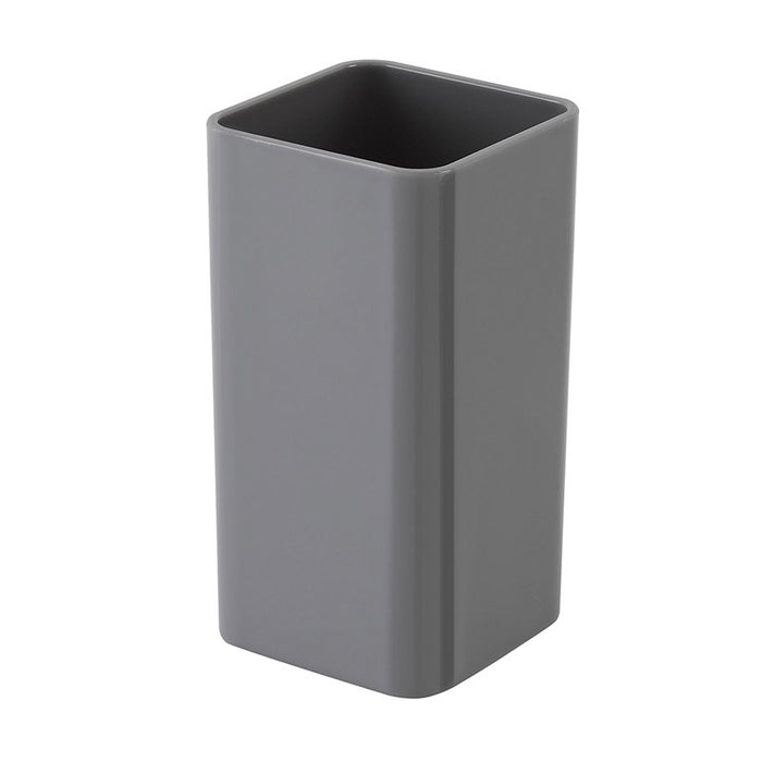 Portaspazzolino Grigio da Appoggio per Bagno Moderno Star