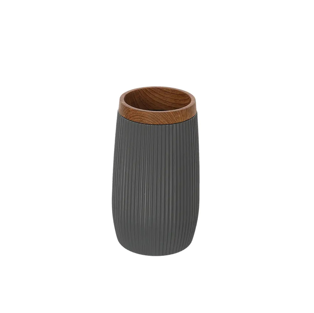 Set accessori bagno da appoggio grigio | London