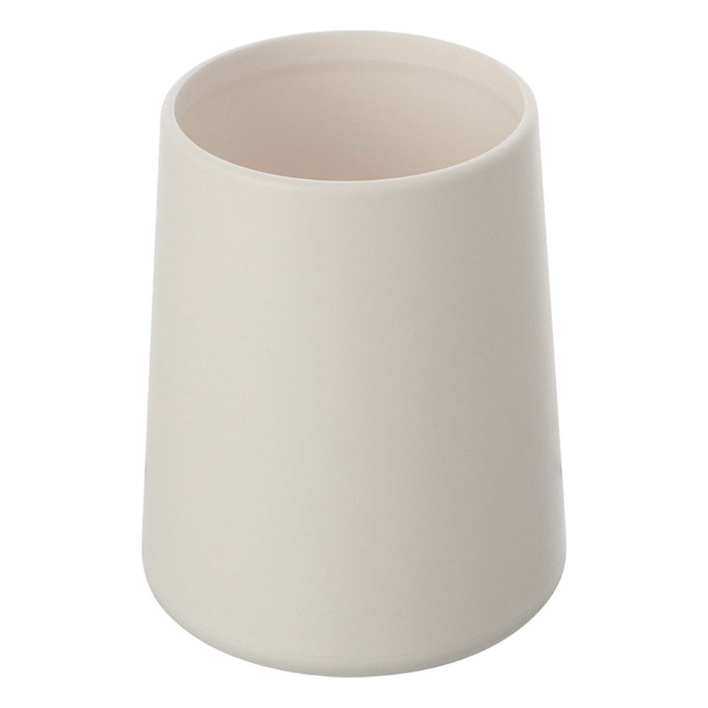 Portaspazzolino In Plastica Bianco da Appoggio Per Bagno Moderno