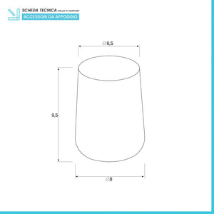 Portaspazzolino In Plastica Bianco da Appoggio Per Bagno Moderno