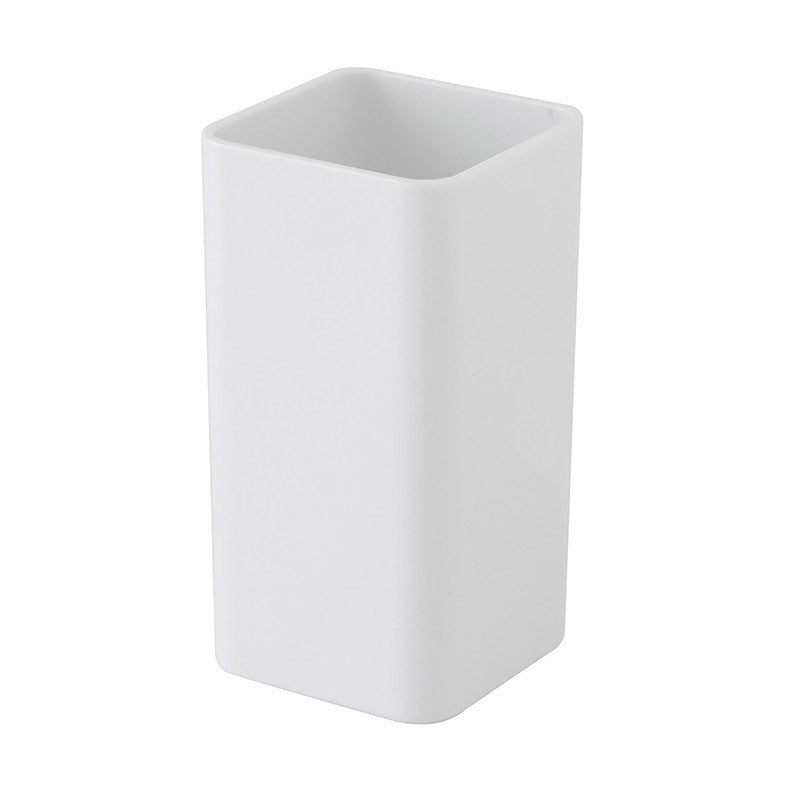 Portaspazzolino in Plastica Bianco Per bagno Moderno Star