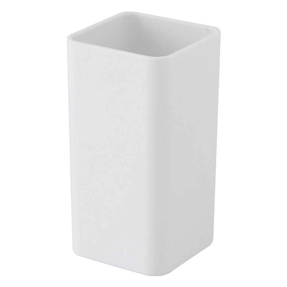Portaspazzolino in Plastica Bianco Per bagno Moderno Star