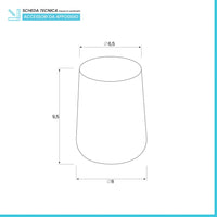 Portaspazzolino In Plastica Grigio Da Appoggio Per Bagno Moderno
