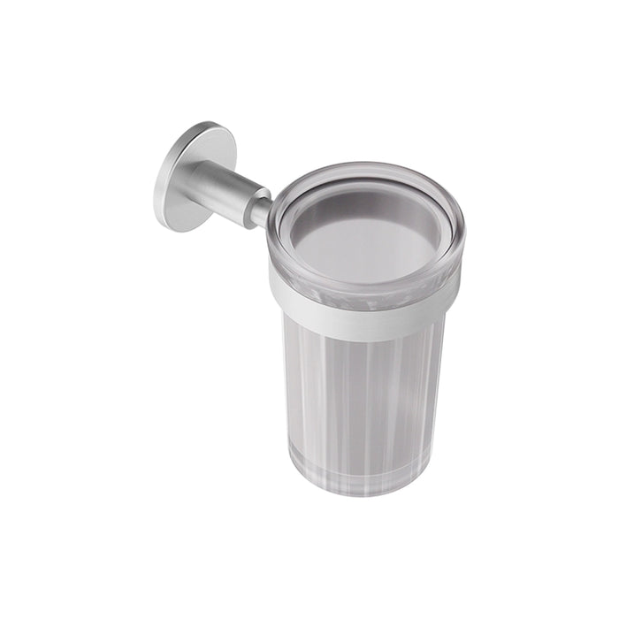 Porta spazzolino a muro nickel spazzolato | Satin