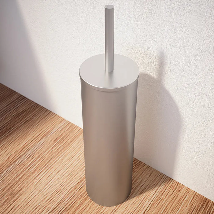 Porta scopino in appoggio nickel spazzolato | Satin