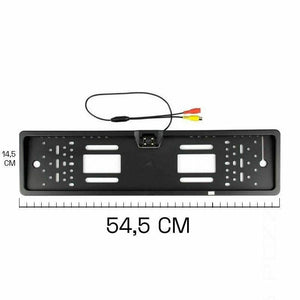 Portatarga Con Telecamera Retromarcia AUTO Retrocamera 4 LED 170 ° Visione Notte - ZENCOCCO