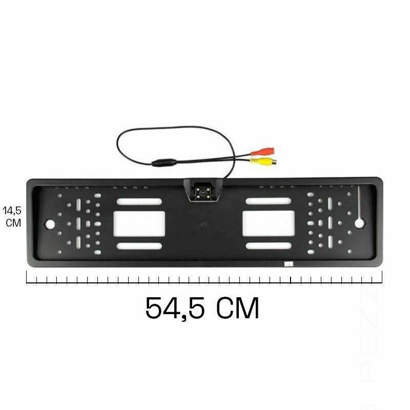 Portatarga Con Telecamera Retromarcia AUTO Retrocamera 4 LED 170 ° Visione Notte - ZENCOCCO