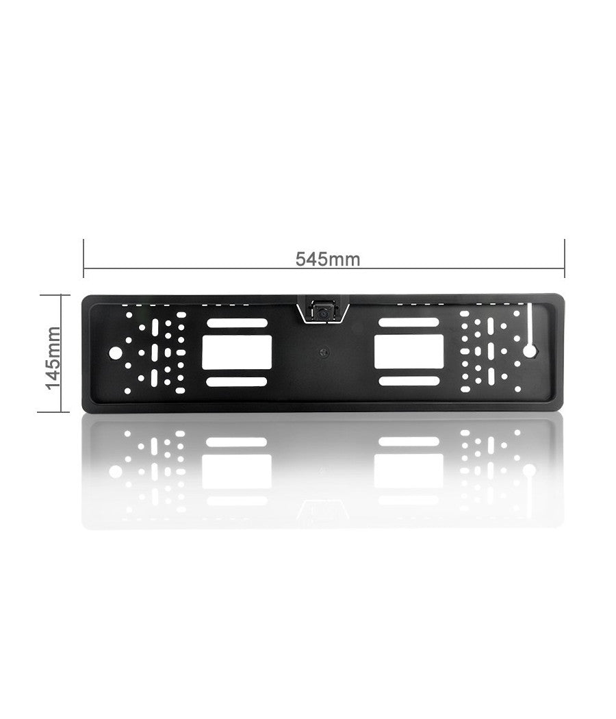 Portatarga Con Telecamera Retromarcia Auto Retrocamera 4 Led 170 ° Visione Notte         