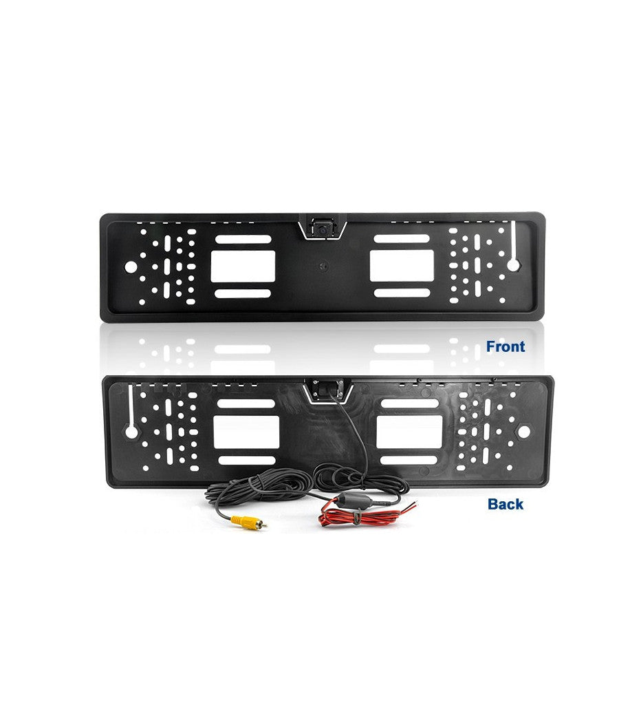 Portatarga Con Telecamera Retromarcia Auto Retrocamera 4 Led 170 ° Visione Notte         