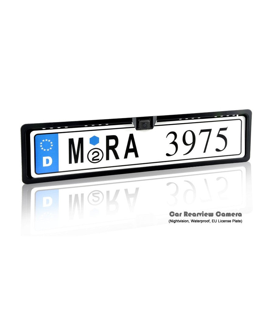 Portatarga Con Telecamera Retromarcia Auto Retrocamera 4 Led 170 ° Visione Notte         