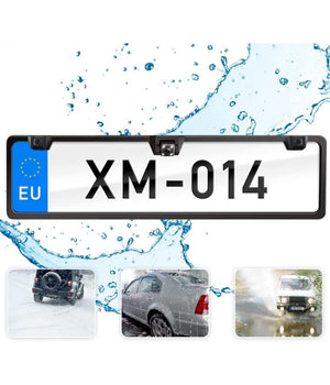 Portatarga Per Auto Con Telecamera Sensori Di Retromarcia Posteriore Retrovisore         