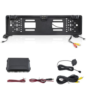 Portatarga Per Auto Con Telecamera Sensori Di Retromarcia Posteriore Retrovisore         