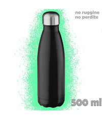 Portatile Borraccia Bottiglia D'acqua Acciaio Inox Termica Caldo Freddo 500 Ml         