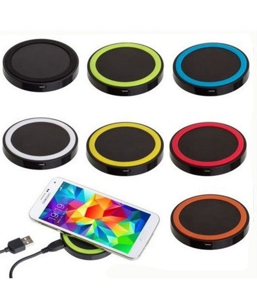 Portatile Mini Wireless Qi Power Carica Batteria Esterna Caricatore Caricabatter         