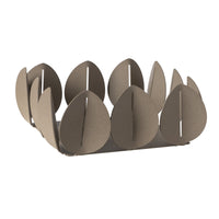 portatovaglioli di design ficus Beige in Ferro 21x21x9h cm