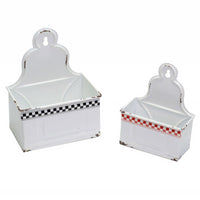 Portatutto metallo 1-2 bianco rosso nero cm19x12h24